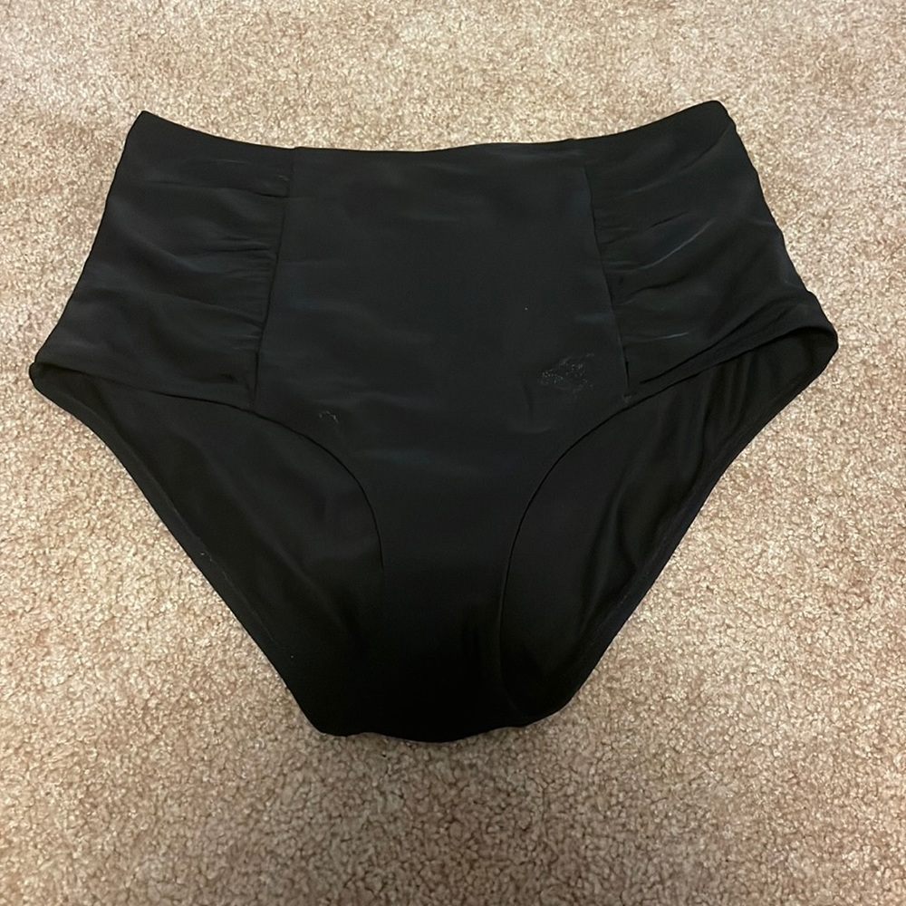 Women’s Aerie High-Waisted Black Used Bikini Bottoms
